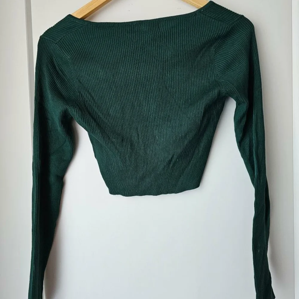Streetwear Society Green Ribbed Long Sleeve Top - Picture 2 of 2